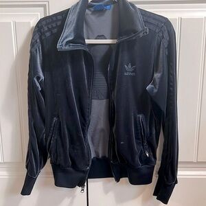 Adidas Women's Velour Tracksuit Jacket | Size Small